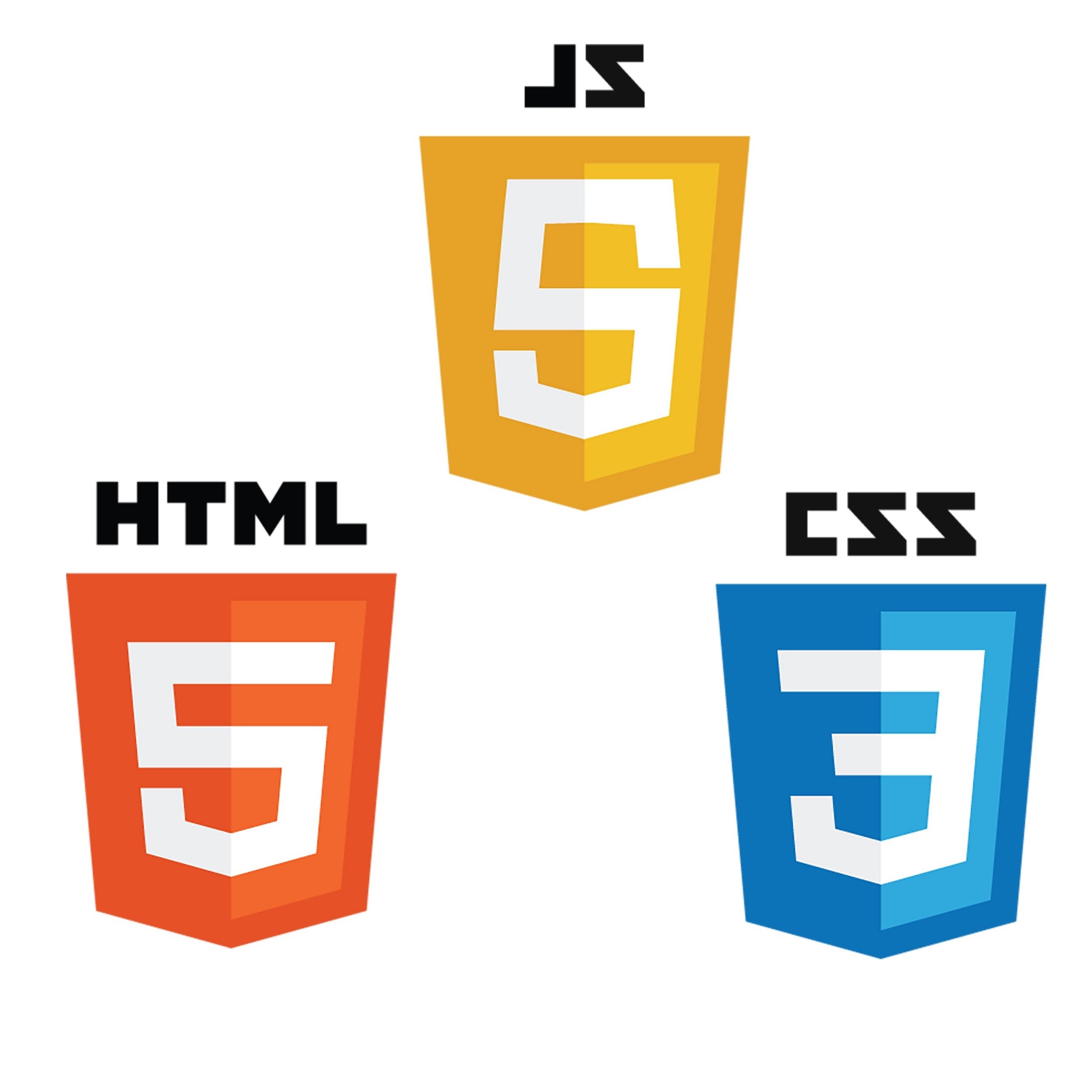 HTML, CSS, and Java logos